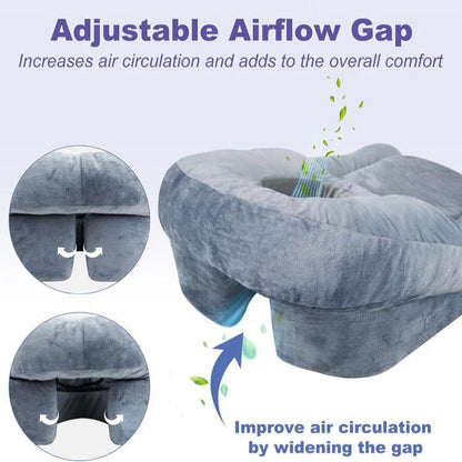 Face Down Recovery Pillow with Memory Foam and Adjustable Airflow Gap, 27.5 Inches