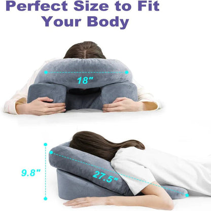 Face Down Recovery Pillow with Memory Foam and Adjustable Airflow Gap, 27.5 Inches