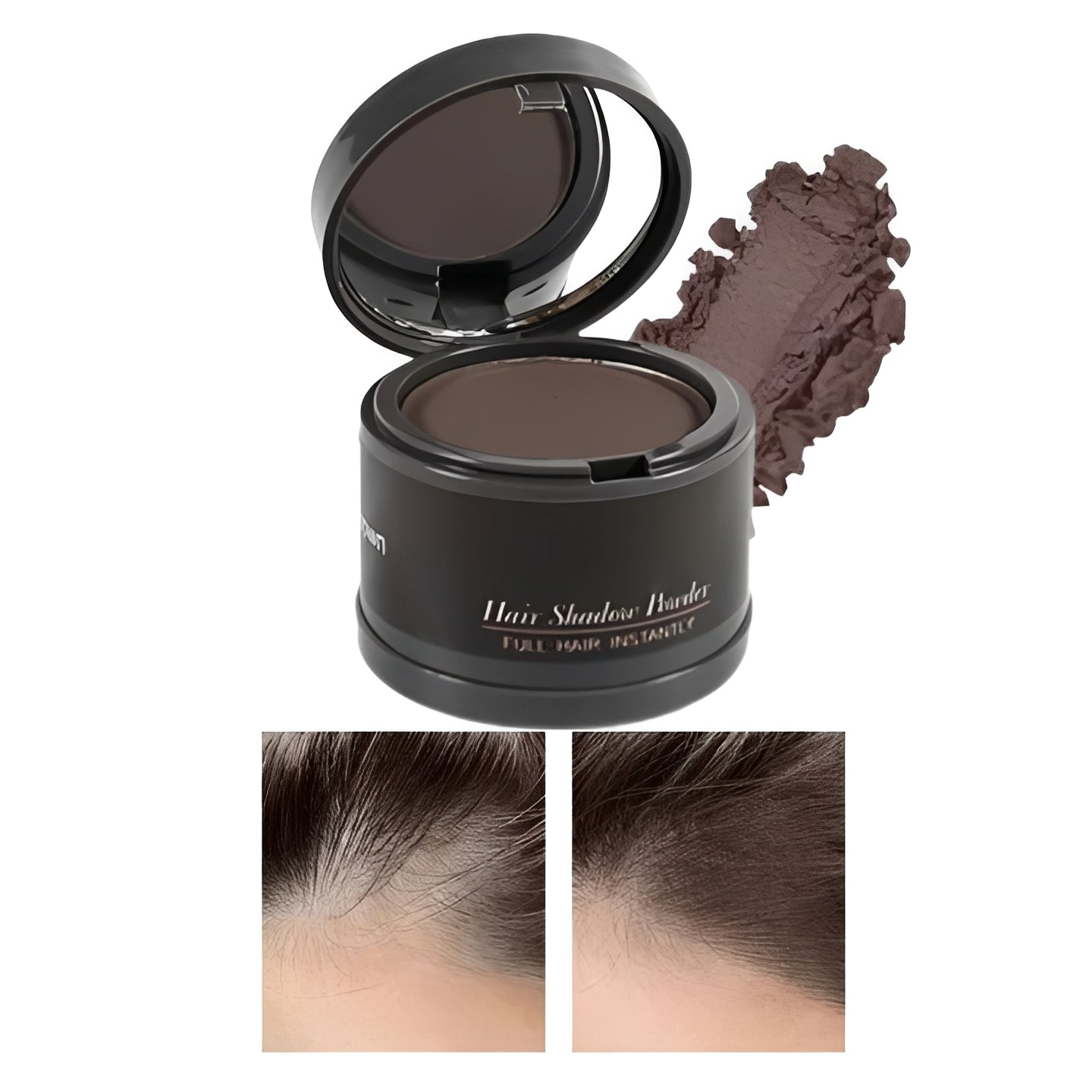 Hairline Concealer Powder with Sponge Applicator and Built-in Mirror, Water Resistant All Vera Mart