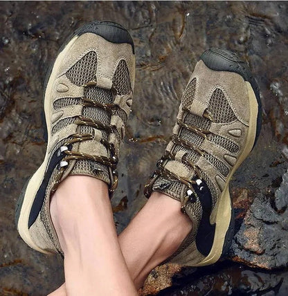 Women's Hiking Shoes with Moisture Blocking Exterior and Deep Tread Grip