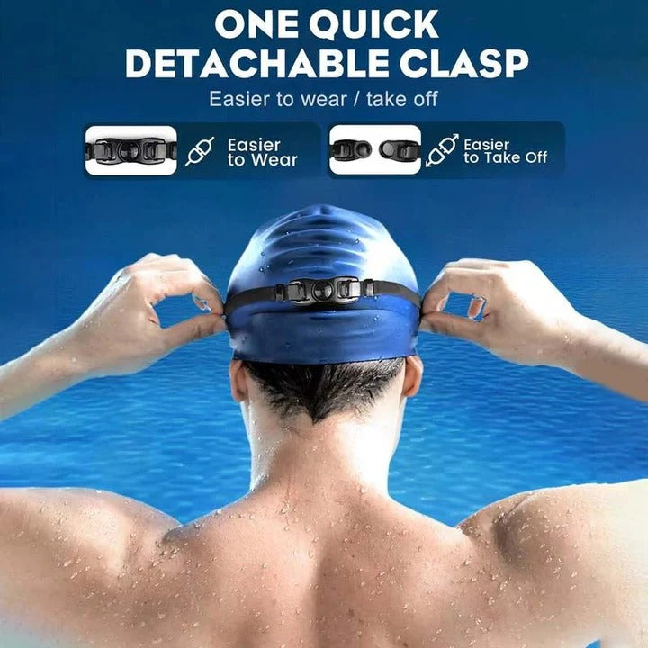 Swim Goggles with Anti-Fog Coating and Wide View Frame, Adjustable Silicone Seals All Vera Mart
