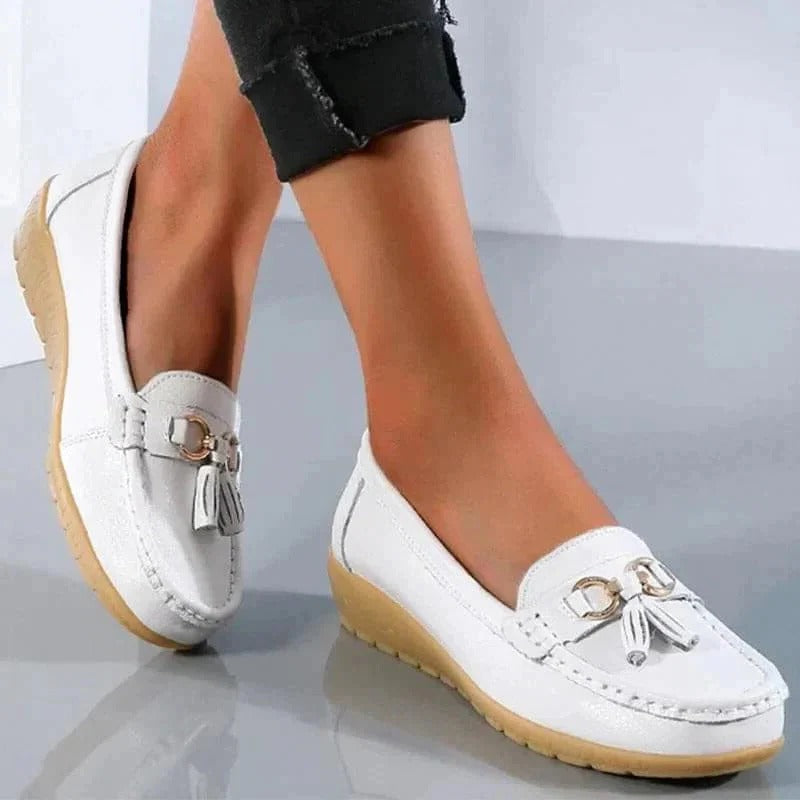 Women's Slip On Loafers with Arch Support Insole and Breathable Upper