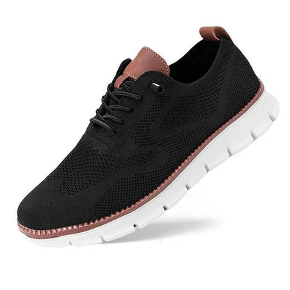 Orthopedic Slip-On Dress Shoe with Wide Toe Box and Elastic Collar