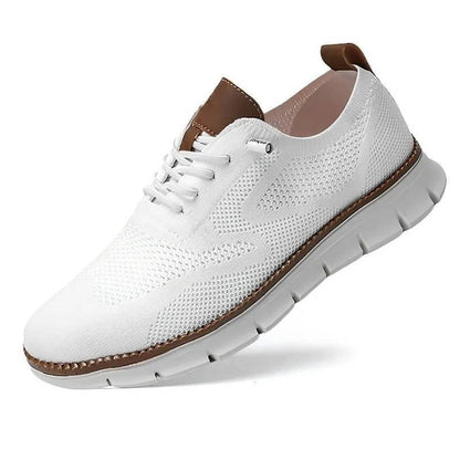 Orthopedic Slip-On Dress Shoe with Wide Toe Box and Elastic Collar