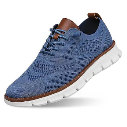 Orthopedic Slip-On Dress Shoe with Wide Toe Box and Elastic Collar