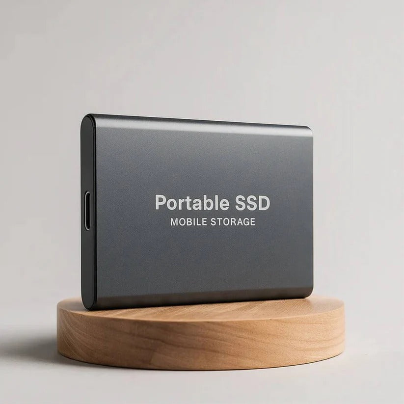 Portable SSD with 430MB/s Read Speed and Shock Resistant Housing for Multi-Device Use