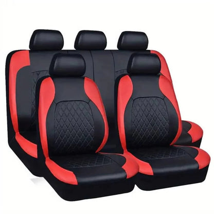 Waterproof Car Seat Covers with 5mm Cushion Padding and UV Protection, 5 Seat Set
