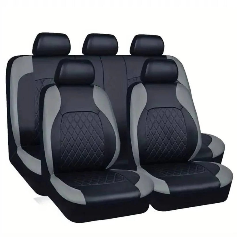 Waterproof Car Seat Covers with 5mm Cushion Padding and UV Protection, 5 Seat Set