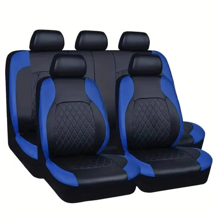 Waterproof Car Seat Covers with 5mm Cushion Padding and UV Protection, 5 Seat Set