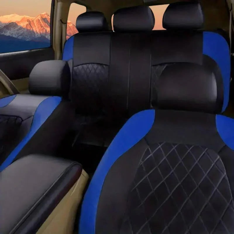 Waterproof Car Seat Covers with 5mm Cushion Padding and UV Protection, 5 Seat Set