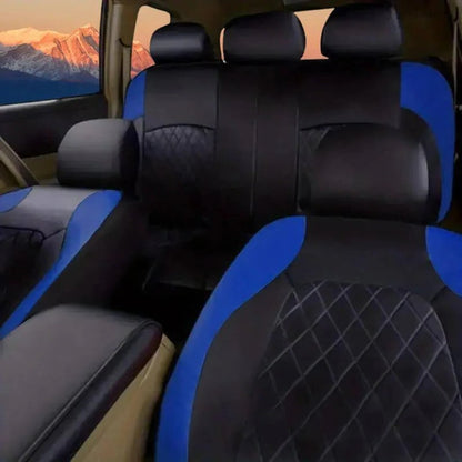 Waterproof Car Seat Covers with 5mm Cushion Padding and UV Protection, 5 Seat Set