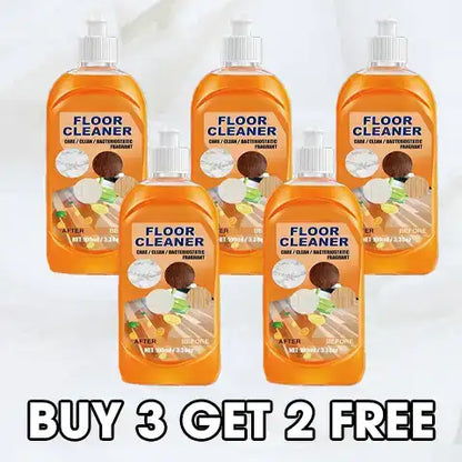 Lemon Floor Cleaner Concentrate with Plant-Derived Surfactants for Sealed Surfaces