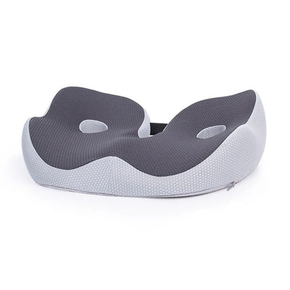 Ergonomic Seat Cushion with Memory Foam and Adjustable Straps for Office, Car and Wheelchair Use