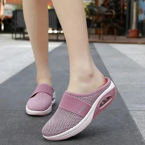 Orthopedic Slippers with Molded Arch Support and Ventilated Upper, Slip-On Design All Vera Mart