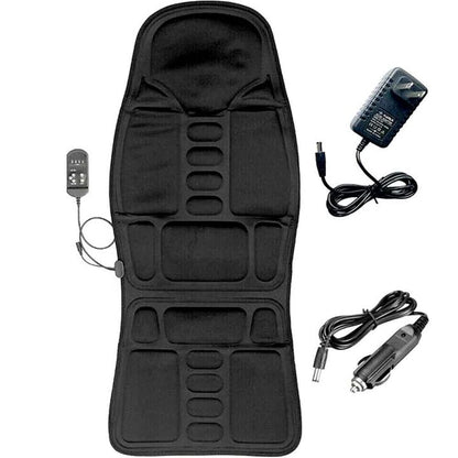 Heated Massage Pad with 8 Kneading Modes and Dual Power, Adjustable Straps