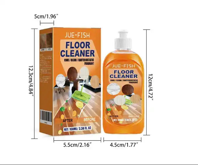 Lemon Floor Cleaner Concentrate with Plant-Derived Surfactants for Sealed Surfaces