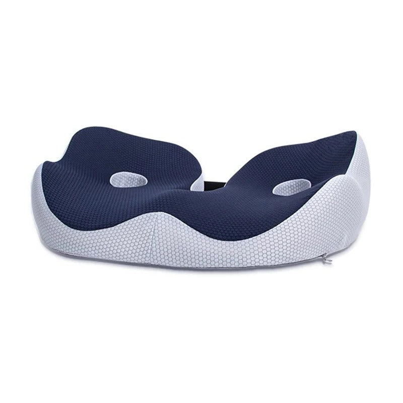 Ergonomic Seat Cushion with Memory Foam and Adjustable Straps for Office, Car and Wheelchair Use