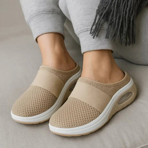 Orthopedic Slippers with Molded Arch Support and Ventilated Upper, Slip-On Design All Vera Mart