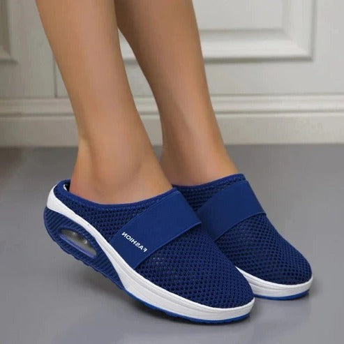 Orthopedic Slippers with Molded Arch Support and Ventilated Upper, Slip-On Design All Vera Mart