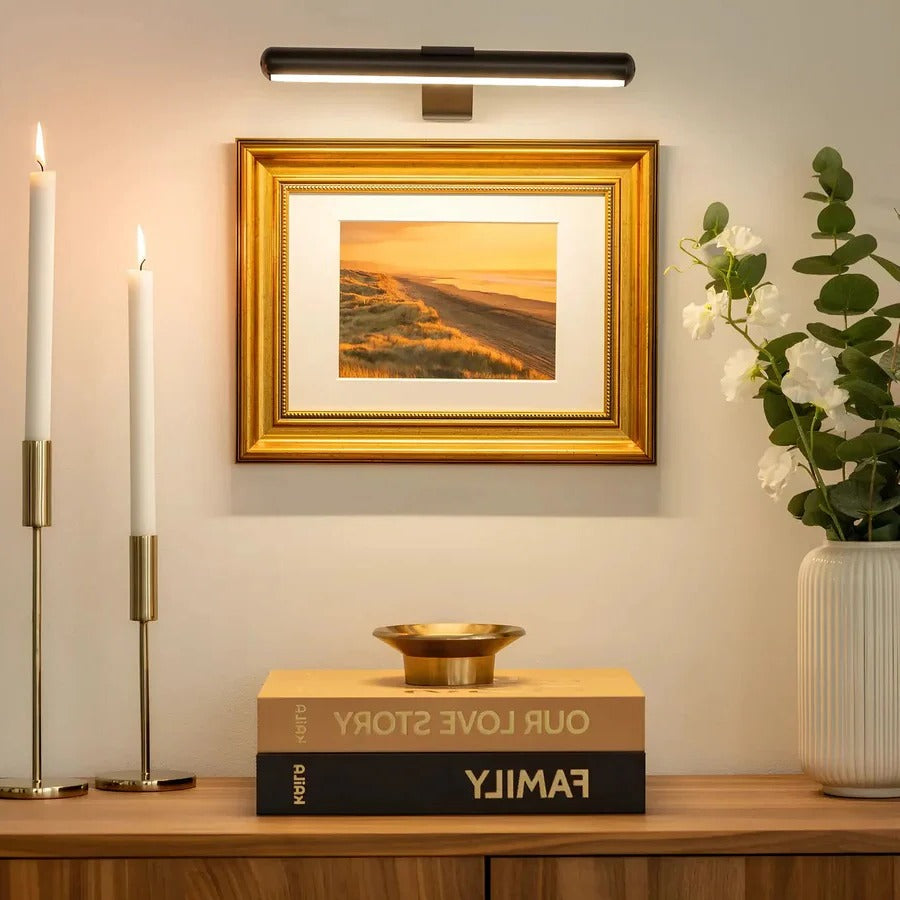 Rechargeable Picture Light with 360 Degree Rotation and Stepless Dimming