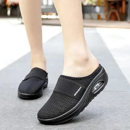 Orthopedic Slippers with Molded Arch Support and Ventilated Upper, Slip-On Design All Vera Mart