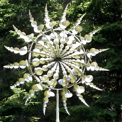 Kinetic Metal Wind Spinner with Anti Rust Finish for Gardens