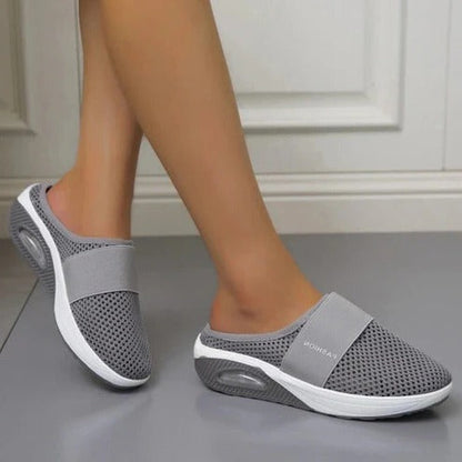 Orthopedic Slippers with Molded Arch Support and Ventilated Upper, Slip-On Design All Vera Mart