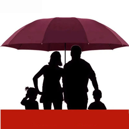 Extra Large Umbrella with 60-Inch Arc and Wind Resistant Frame for Rain and Sun