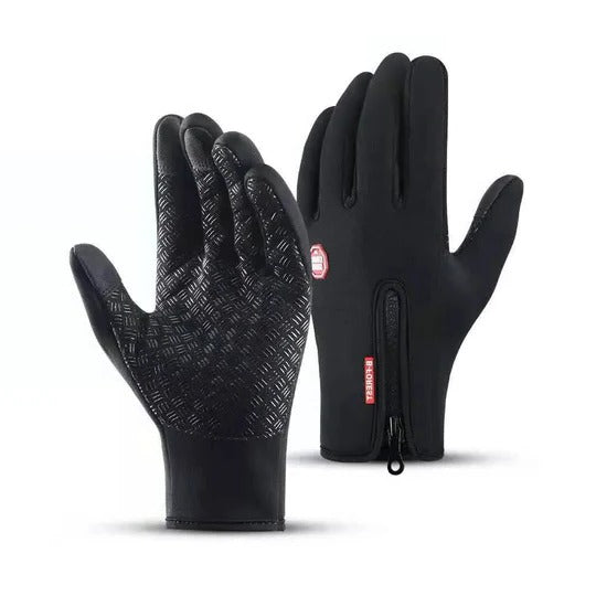 Winter Sports Gloves with Touchscreen Fingertips and Textured Palm Grip, Adjustable Wrist Strap