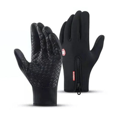Winter Sports Gloves with Touchscreen Fingertips and Textured Palm Grip, Adjustable Wrist Strap