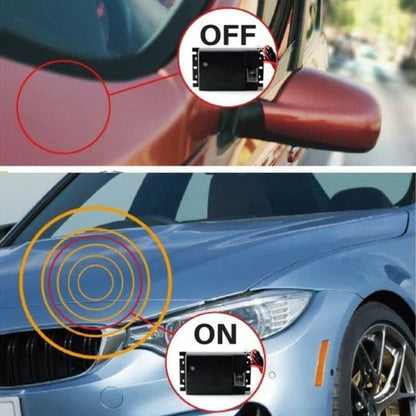 Rodent Deterrent Device with Ultrasonic Sound Waves and Engine Bay Coverage