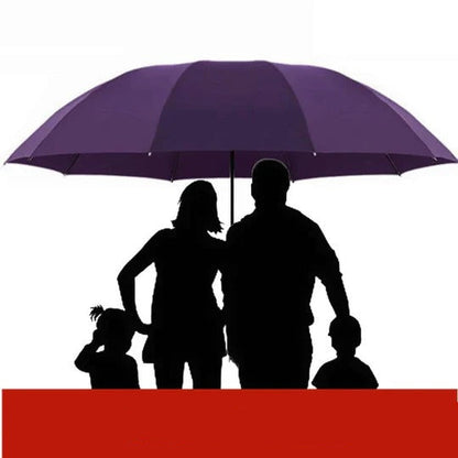 Extra Large Umbrella with 60-Inch Arc and Wind Resistant Frame for Rain and Sun