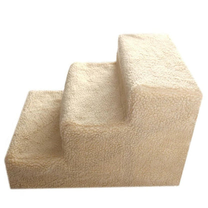 Dog Steps with Machine Washable Fleece Cover and Textured Grip Surface