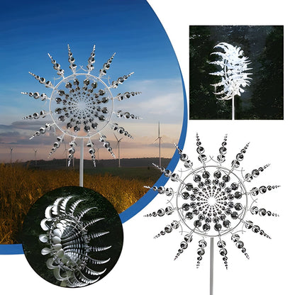 Kinetic Metal Wind Spinner with Anti Rust Finish for Gardens
