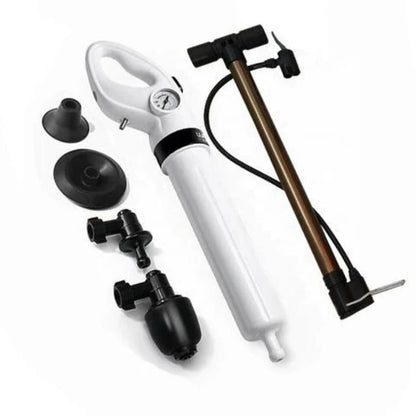 Air Pressure Drain Unblocker with Manual Pump for Toilets and Sinks