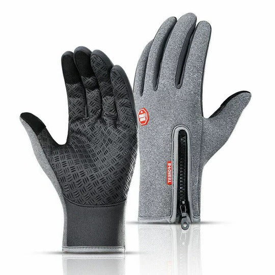 Winter Sports Gloves with Touchscreen Fingertips and Textured Palm Grip, Adjustable Wrist Strap