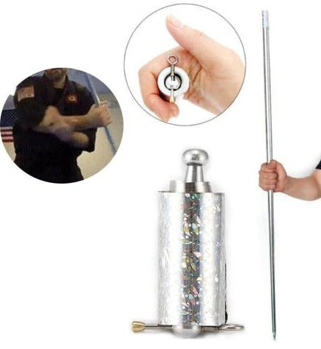 Collapsible Training Staff with Balanced Weight and Grip Practice Design