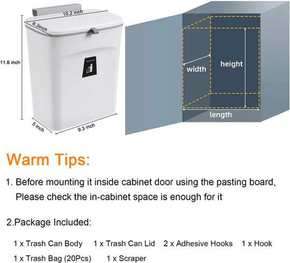 Countertop Compost Bin with Horizontal Rolling Lid and Dual Mount Options