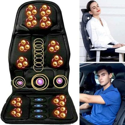 Vibration Massage Pad with Heat for Car and Office Chairs, 8-Mode