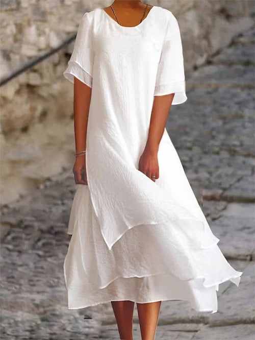 Cotton Linen Blend Shirt with Embroidered Accents and Lightweight Spring Fabric