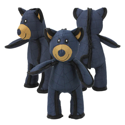 Durable Bear Dog Toy with Internal Squeaker and Reinforced Stitching, 10 Inches