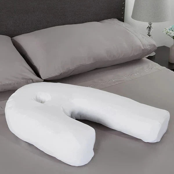Contoured Pillow with Ear Cutout for Side Sleepers
