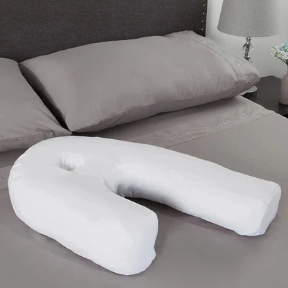 Contoured Pillow with Ear Cutout for Side Sleepers