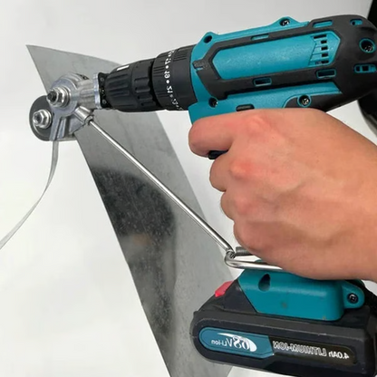 Sheet Metal Cutter Drill Attachment with Standard Chuck Fitting