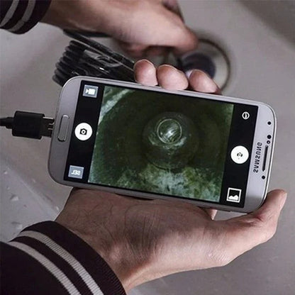 Inspection Camera with 5.5mm Slim Lens and Adjustable LED Lights for Pipes