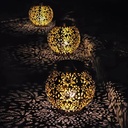 Solar Pendant Light with Automatic Dusk Sensor and Remote Control for Outdoor Patios