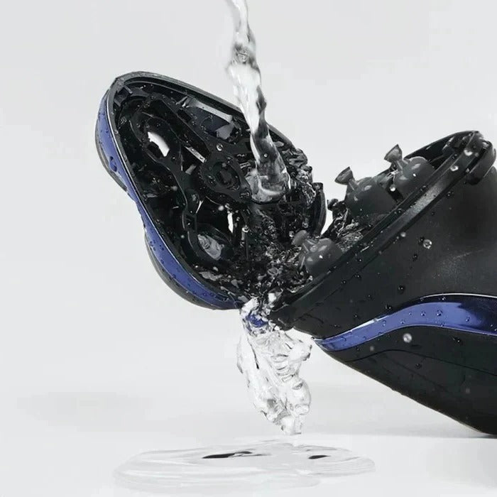 Electric Shaver with Pivoting Head and Pop Up Trimmer for Wet and Dry Use