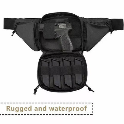 Concealed Carry Waist Pack with Multiple Storage Pockets and Adjustable Strap