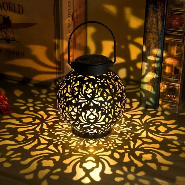 Solar Pendant Light with Automatic Dusk Sensor and Remote Control for Outdoor Patios