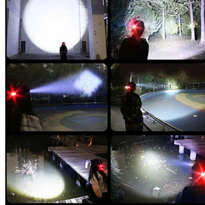LED Headlamp with Manual Zoom and Three Light Modes, Rechargeable